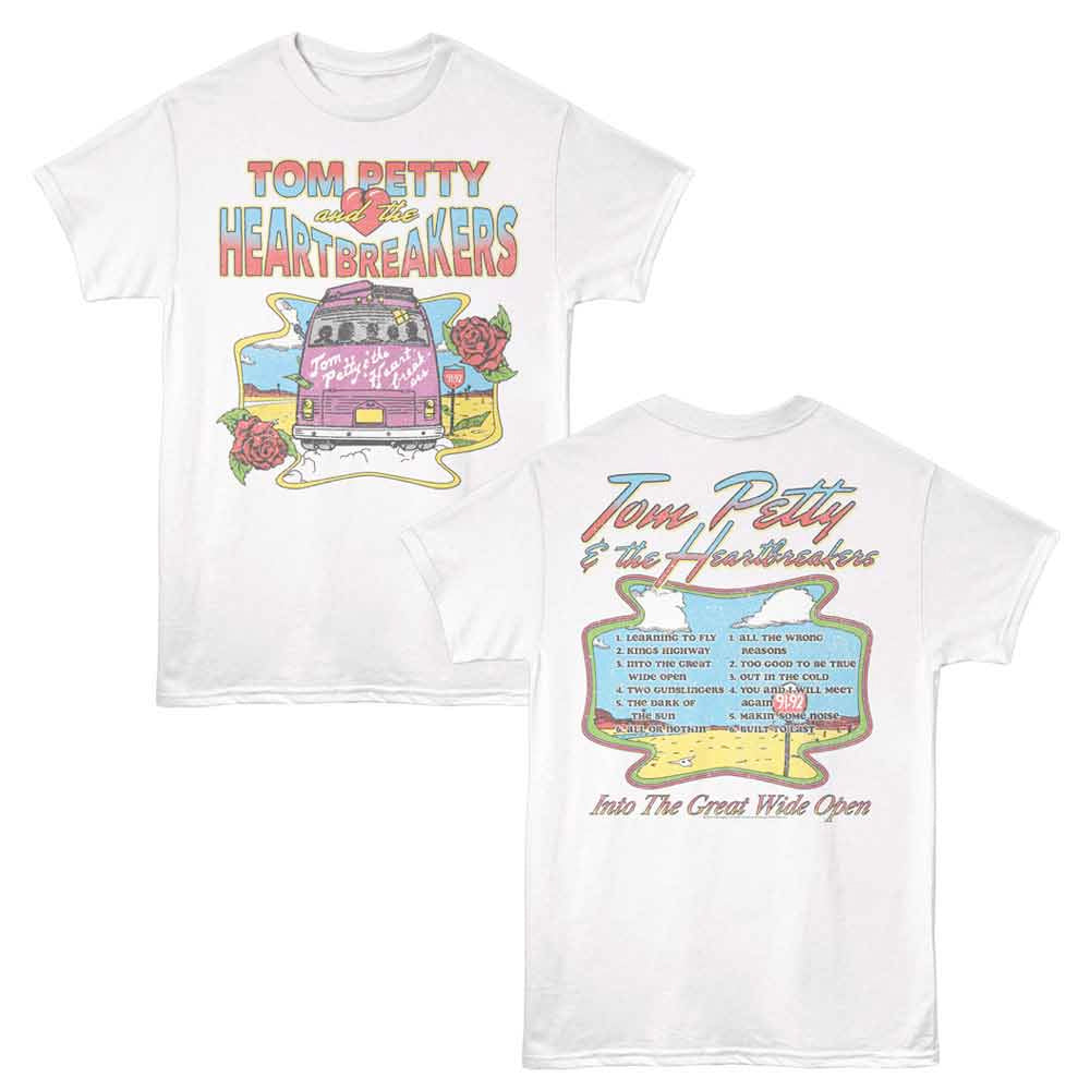 Tom Petty - Wide Open Tracklist- White t-shirt