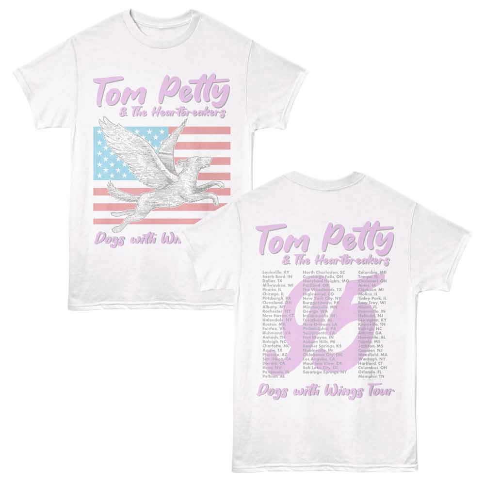 Tom Petty - Dogs With Wings Tour - White t-shirt