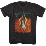 Jane's Addiction-Burning Girl with Logo - Black t-shirt