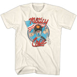 Motley Crue - Allister With US Flag - Natural t-shirt