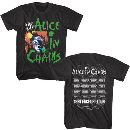 Alice In Chains - Facelift Tour 1991 - Black T-shirt