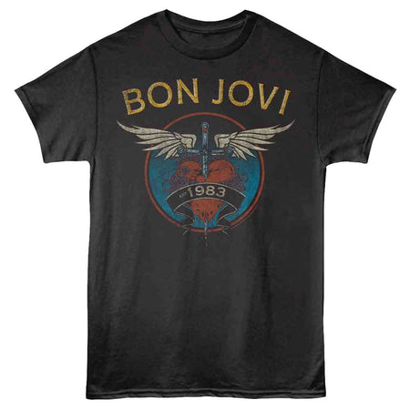 Bon Jovi - Est 1983 - Black t-shirt
