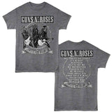 Guns N Roses - Appetite Songs - Black Heather t-shirt