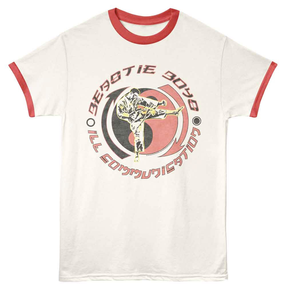 Beastie Boys - Ying Yang - Vintage White & Rio Red Ringer t-shirt