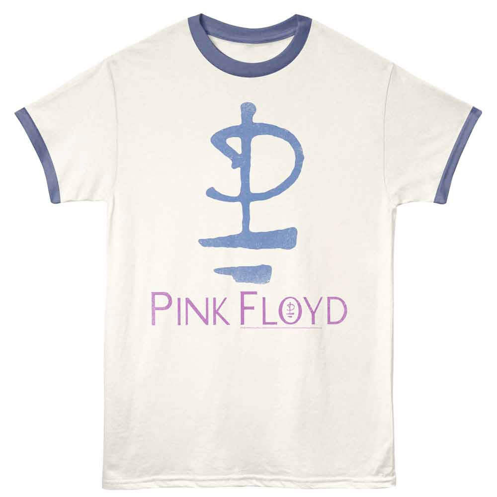 Pink Floyd - Icon - Vintage White & India Ink Ringer t-shirt