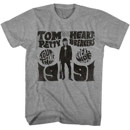 Tom Petty - Touring The Great Wide Open 91 - Grey t-shirt