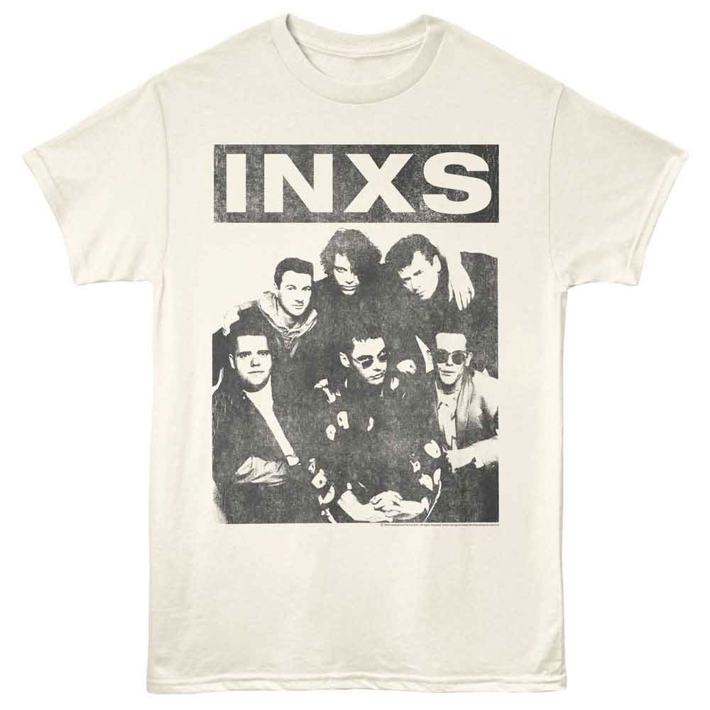 INXS - Group Photo - Natural t-shirt