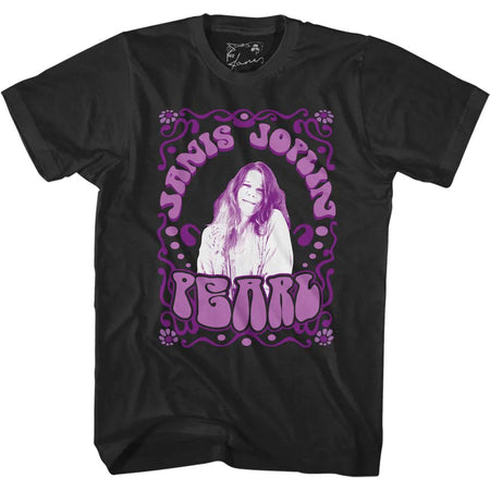 Janis Joplin - Pearl - Black  t-shirt