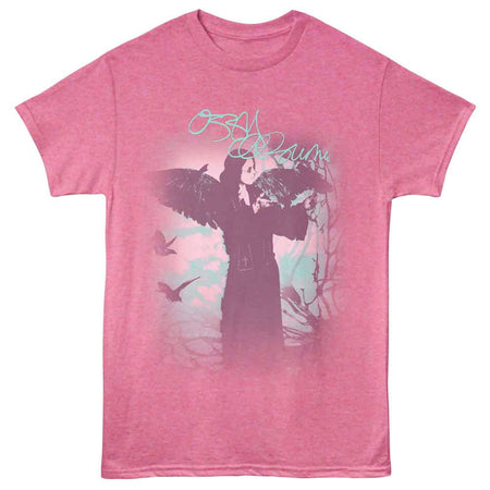 Ozzy Osbourne - Ozzy With Wings - Retro Pink Heather  t-shirt