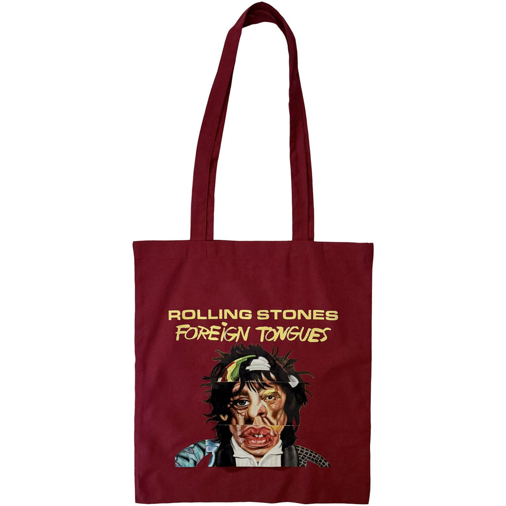 The Rolling Stones - Foreign Tongues - Red Cotton Tote Bag