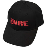 The Cure -  Logo - OSFA Black Snapback Baseball Cap