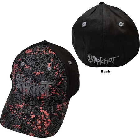 Slipknot - Nonagrams Pattern -  Embellished OSFA Black Baseball Cap