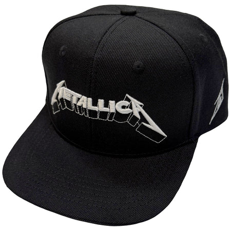 Metallica - 3D & M Logos - Black OSFA Snapback Baseball Cap