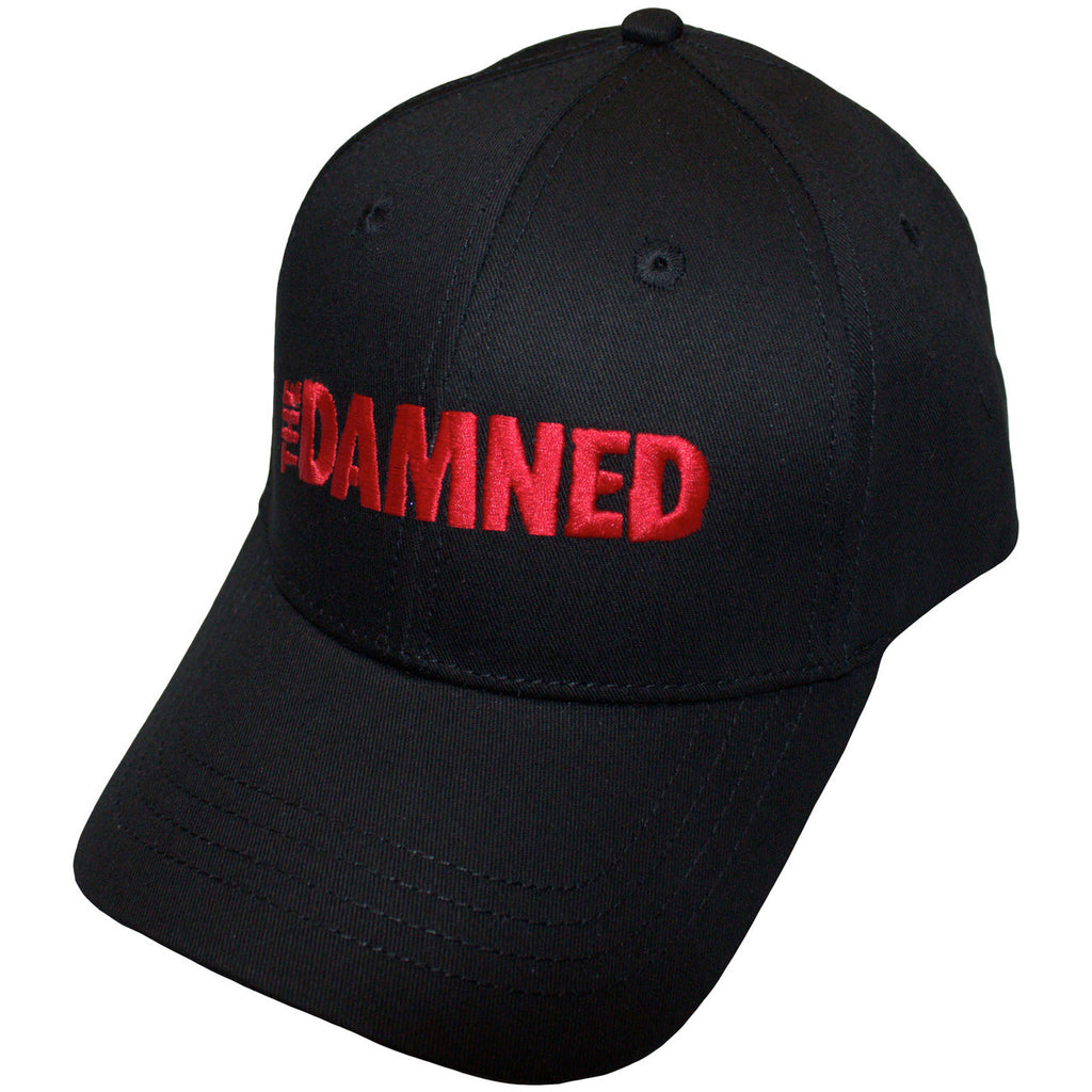 The Damned - Red Text Logo - Black OSFA  Snapback Baseball  Cap