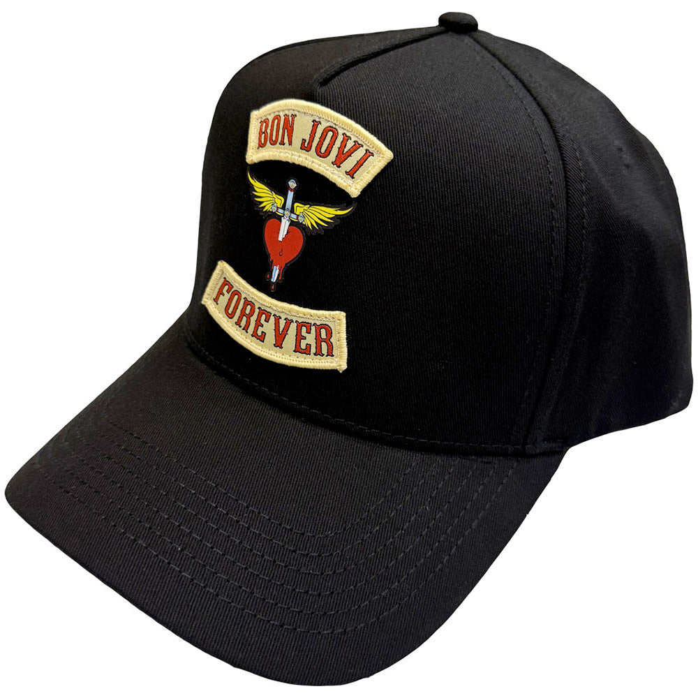 Bon Jovi - Forever - Black OSFA  Snapback Baseball  Cap