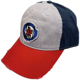 The Who - Distressed Target Logo  -Tricolour  OSFA  Baseball  Cap