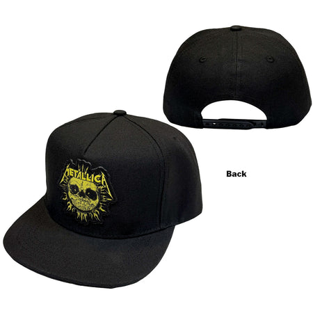 Metallica - Sun Mono - Black OSFA Snapback Baseball Cap
