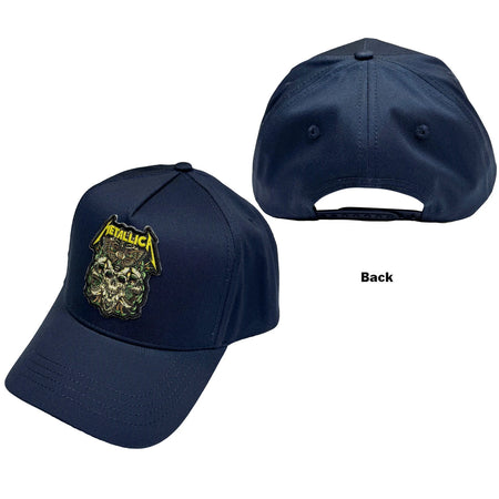 Metallica - Moth Into Flame - Navy Blue OSFA Snapback Baseball Cap