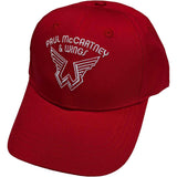 Paul McCartney - Wings Logo - Red OSFA Baseball Cap