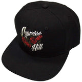 Cypress Hill - Roses Logo - OSFA Black Snapback Baseball Cap