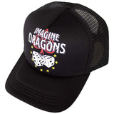 Imagine Dragons - Dice - OSFA Black Snapback Mesh Back Baseball Cap