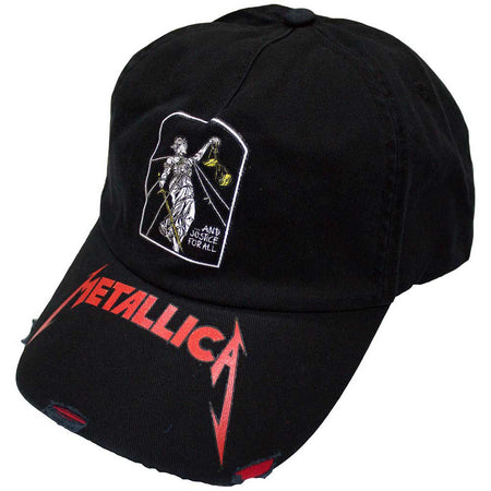 Metallica - And Justice For All Tombstone - Black OSFA Baseball Cap