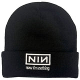 Nine Inch Nails - Now I'm Nothing - OSFA Black Beanie Ski Cap