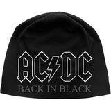 AC/DC - Back In Black - Black Ski Cap Beanie