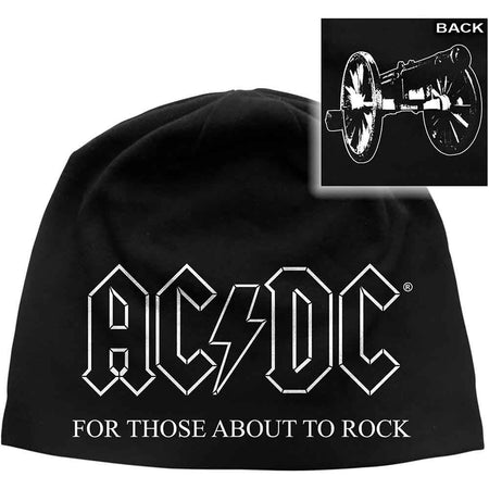 AC/DC - For Those About To Rock- Black Ski Cap Beanie