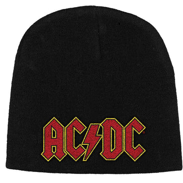 AC/DC -  Logo -  Black Ski Cap Beanie