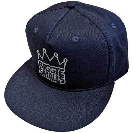 Biggie Smalls - Crown Logo - OSFA Navy Blue Snapback Baseball Cap
