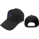 Prince - Purple Symbol & Logo - Black  OSFA Snap Back Baseball Cap