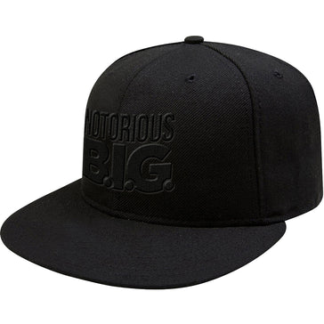 Biggie Smalls -  Logo - OSFA Black Snapback Baseball Cap