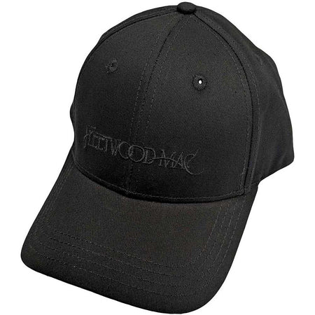 Fleetwood Mac - Text Logo - OSFA Black Baseball Cap