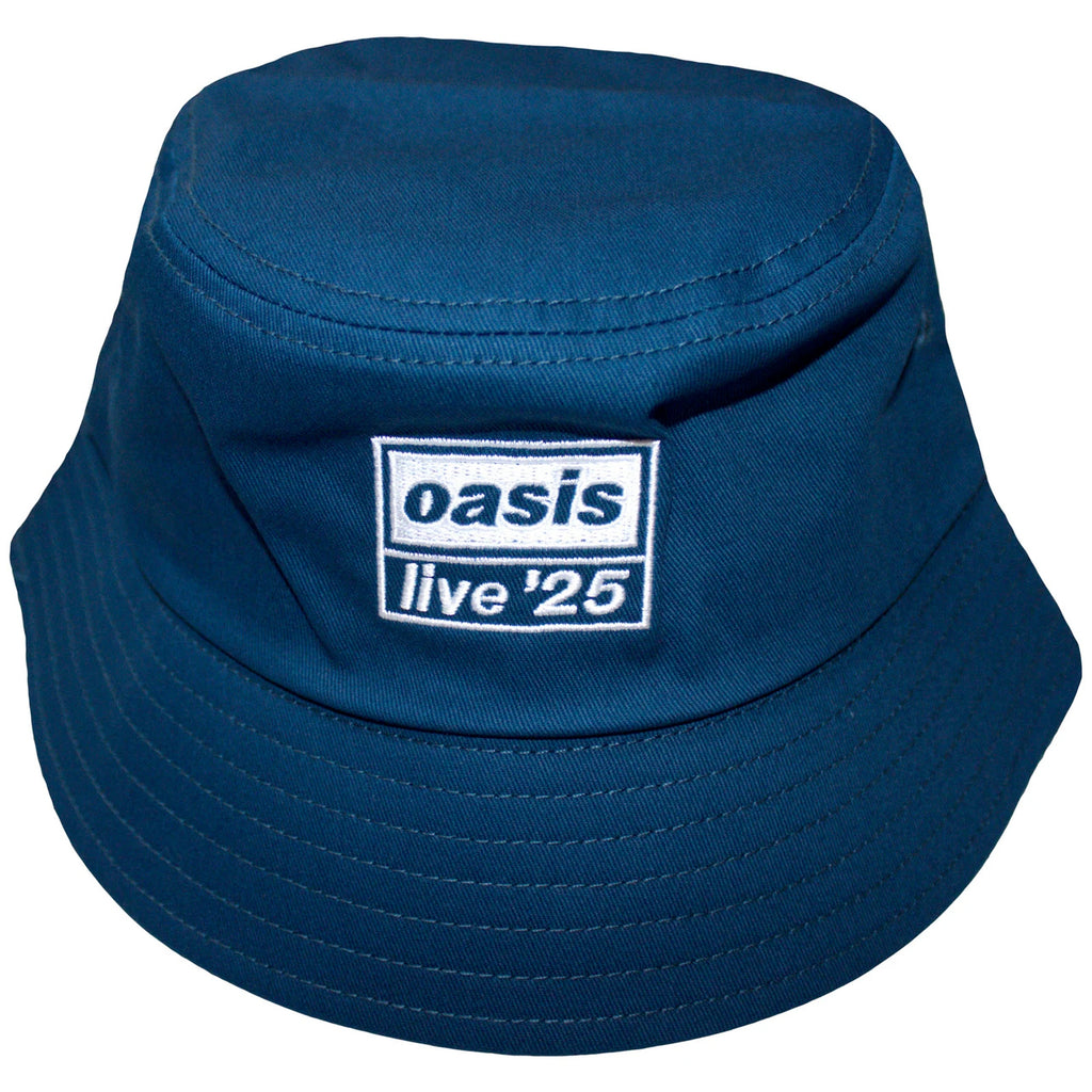 Oasis - Live '25 Logo Ex-Tour Merch -Navy Blue Bucket. Cap