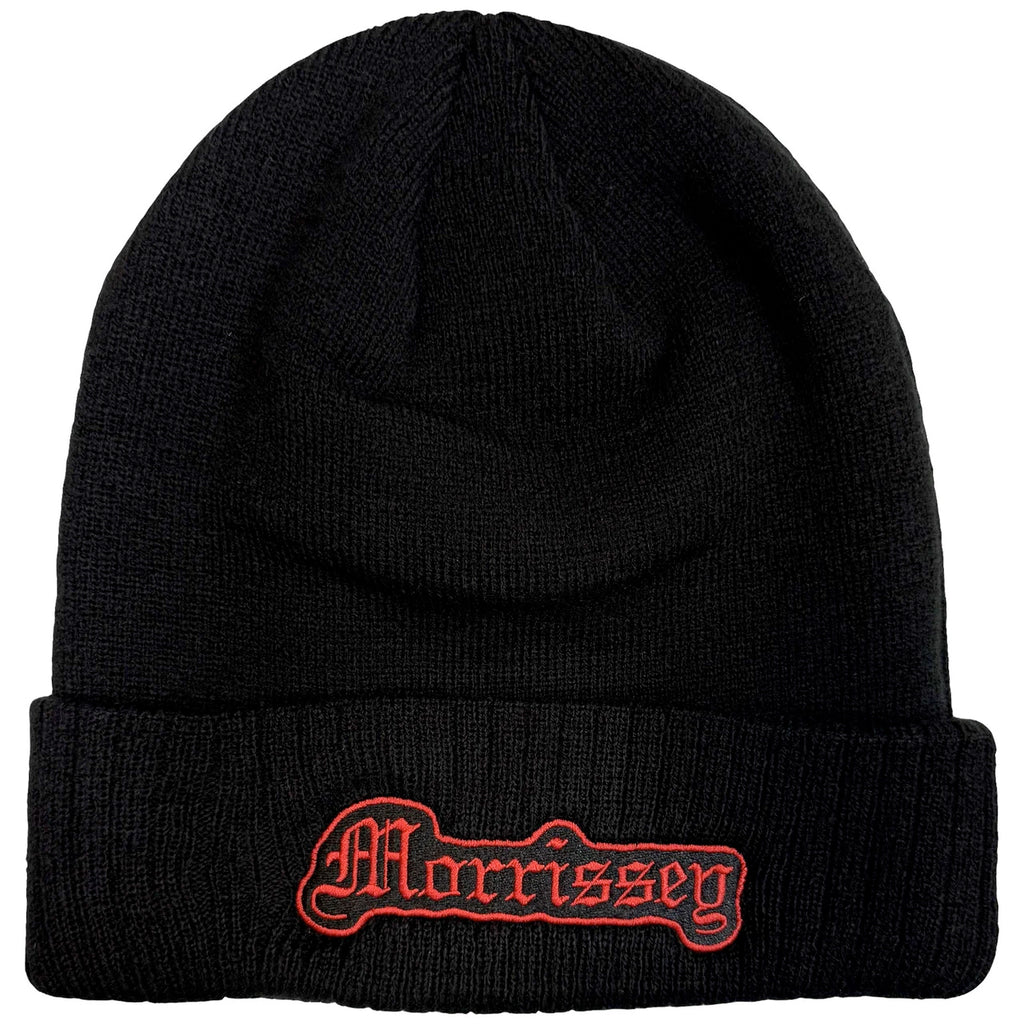 Morrissey - Old English Logo - Black OSFA Beanie Ski  Cap