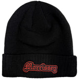 Morrissey - Old English Logo - Black OSFA Beanie Ski  Cap