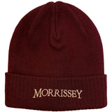 Morrissey - Arched Logo - Maroon Red OSFA Beanie Ski  Cap
