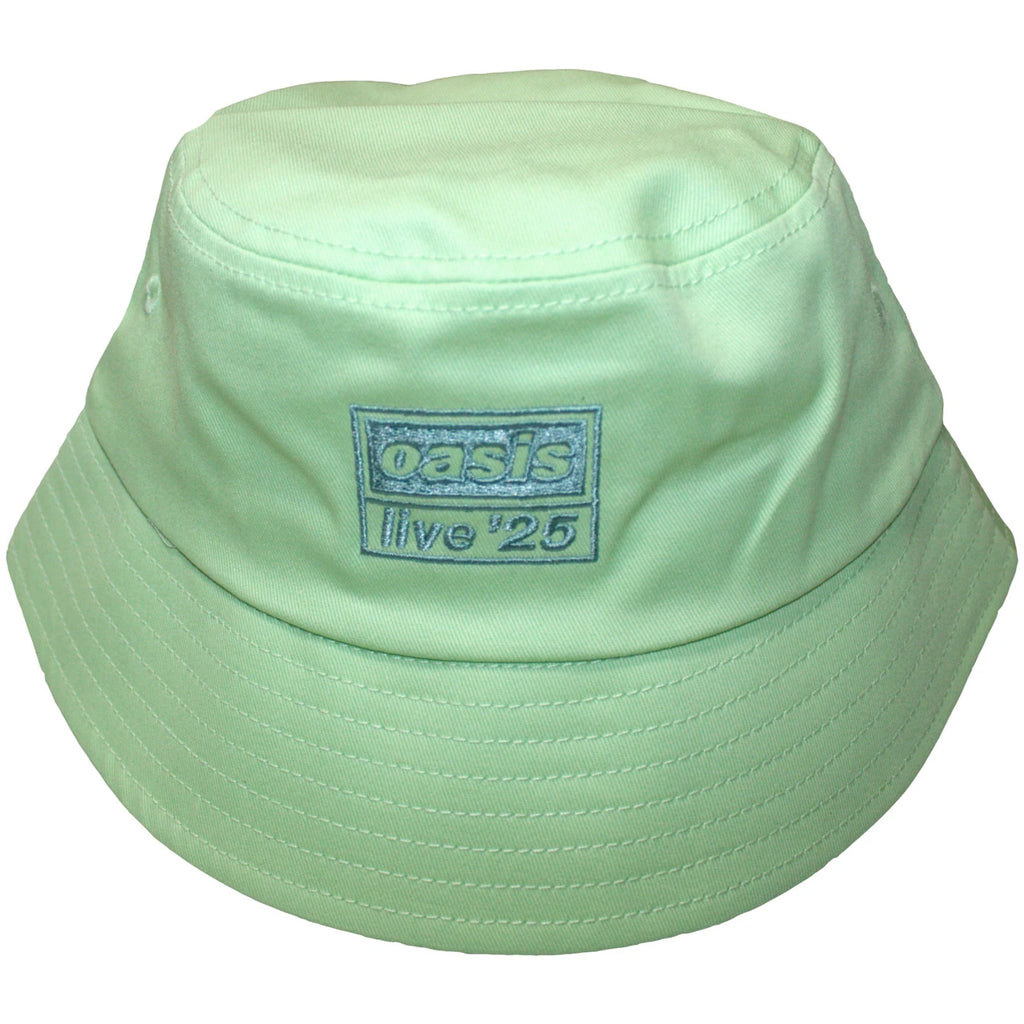 Oasis - Live '25 Logo Ex-Tour Merch -Mint Green Bucket. Cap