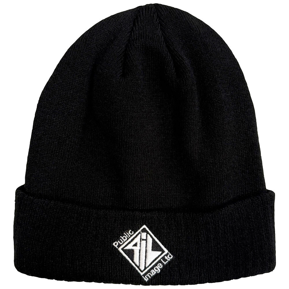 PIL - Public Image Ltd - Diamond Logo & Text- Black  OSFA Beanie Ski  Cap
