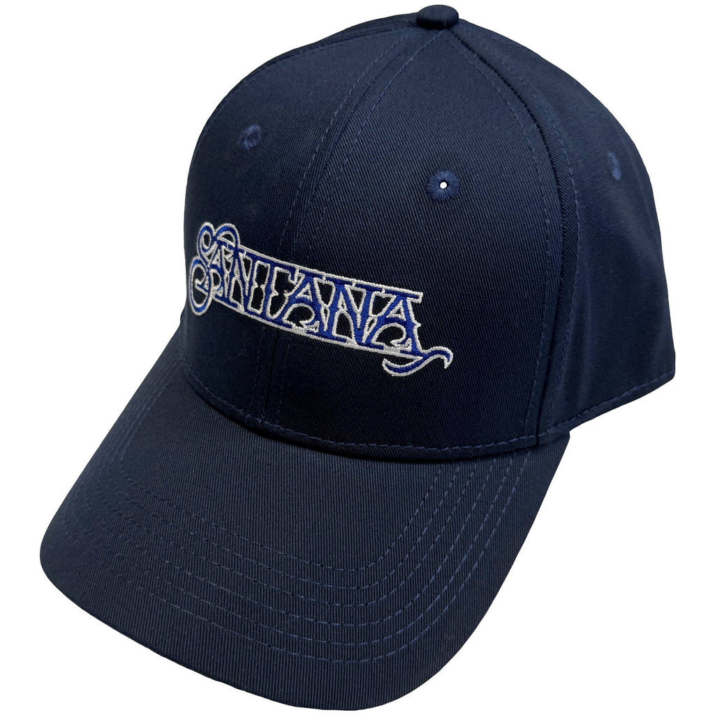 Santana - Embroidered Logo - Navy Blue OSFA Snapback Baseball  Cap