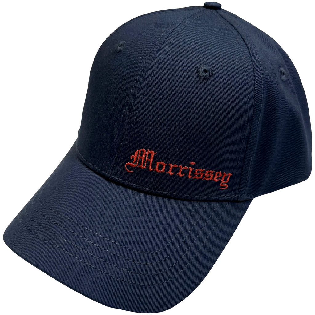 Morrissey - Old English- Embroidered Logo - Navy Blue OSFA Snapback Baseball  Cap