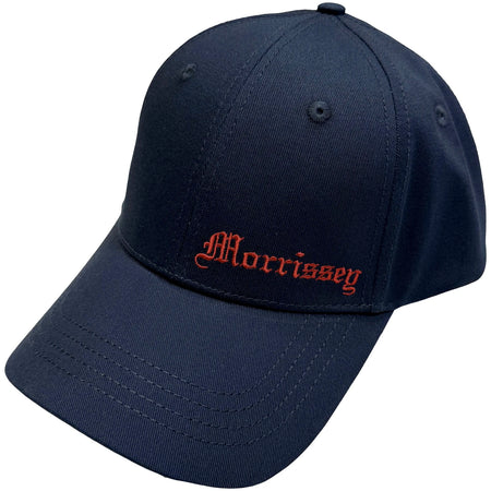 Morrissey - Old English- Embroidered Logo - Navy Blue OSFA Snapback Baseball  Cap