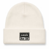 Oasis - Live '25 Embroidered Logo - Natural OSFA Beanie Ski  Cap