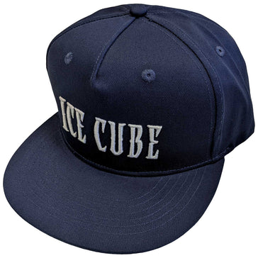 Ice Cube Logo - OSFA Navy Blue Snapback Baseball Cap