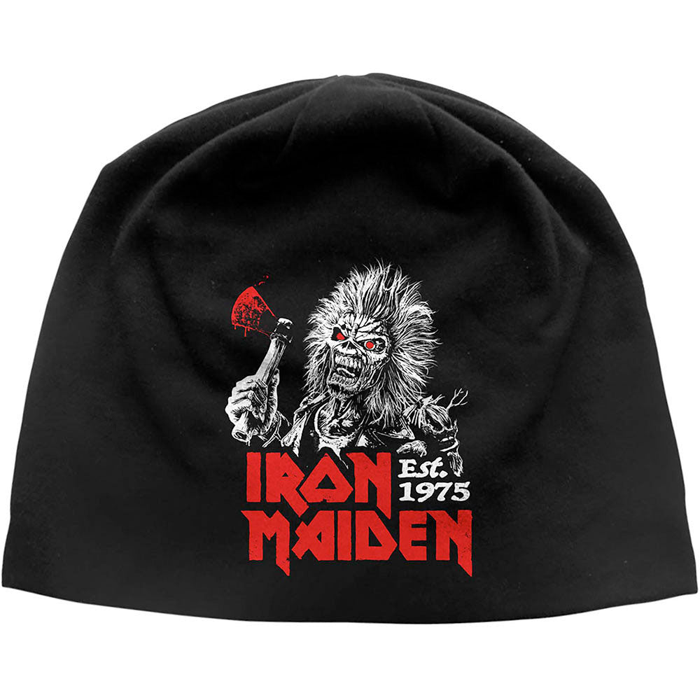 Iron Maiden - Run For Your Lives JD Print - Black Ski Cap Beanie