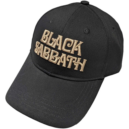 Black Sabbath - Text Logo - Black Baseball Cap