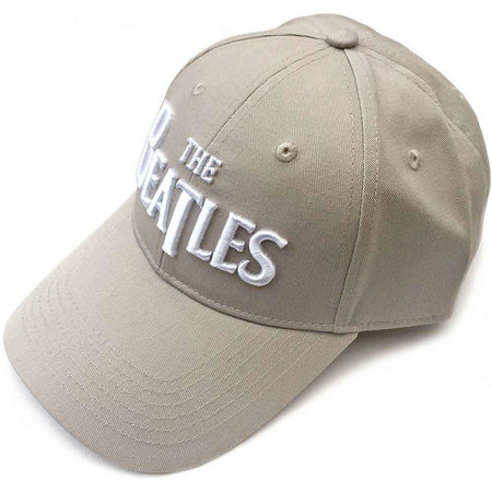 The Beatles - Drop T Logo  - Sand OSFA Baseball Cap
