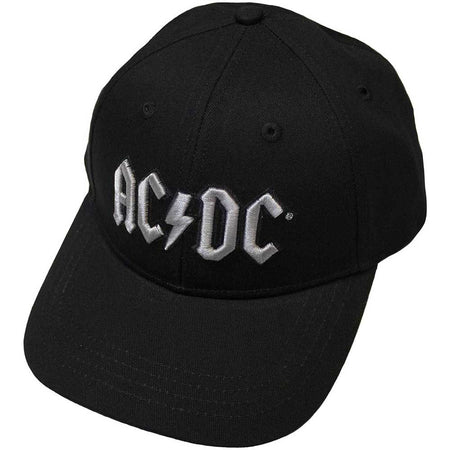 AC/DC - Silver Logo - Black OSFA Snapback Baseball Cap