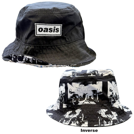 Oasis - Decca Logo/Definitely Maybe - Reversible-2025 Tour Merch -Black Bucket. Cap